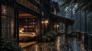 Distant Thunder Rolling Across the Cabin ⛈️ Dark Sky Comfort for Deep Focus & Anxiety Release