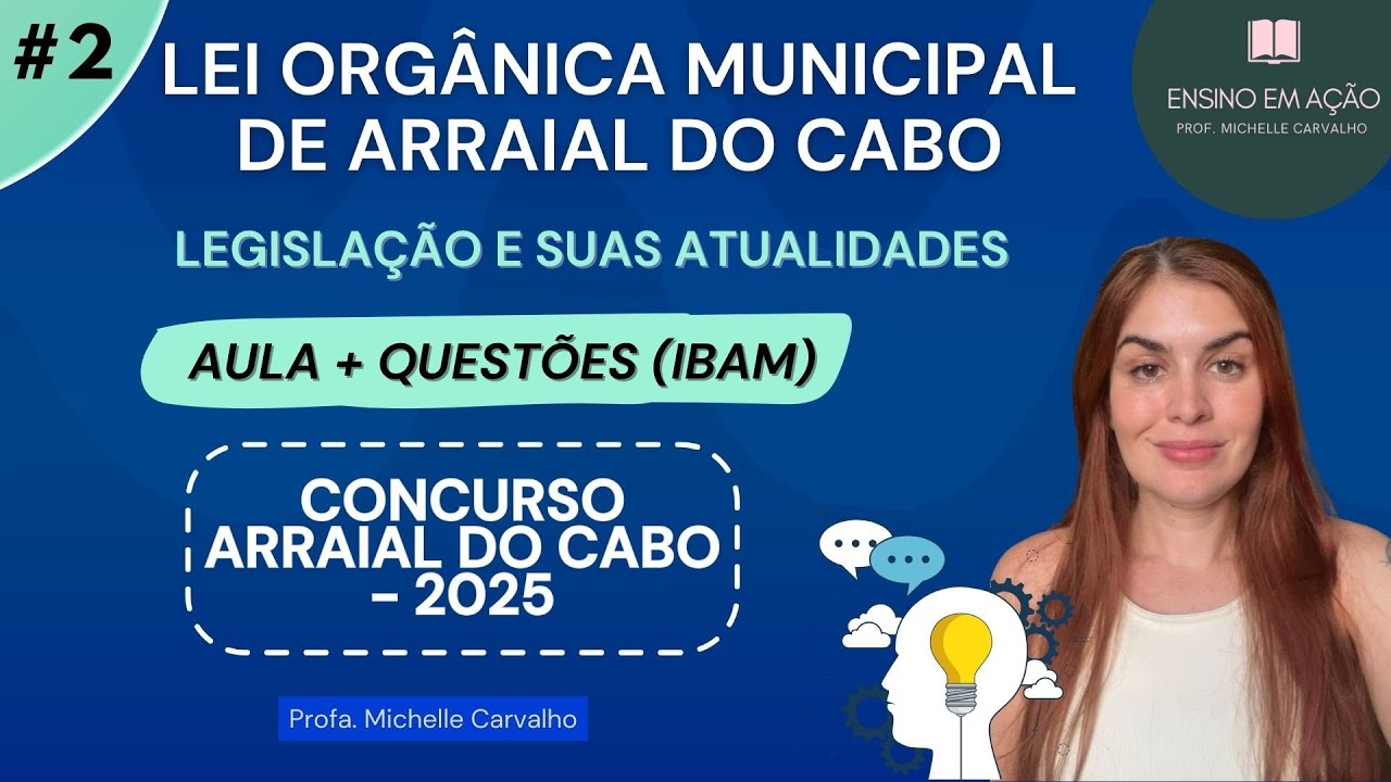 | IBAM | Lei Orgânica de Arraial do Cabo/RJ - Aula 2