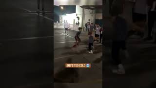 SHE’S TOO COLD 🏀 | #shorts