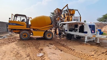 Ajax fiori + concrete pump working at site #construction #ajax #machine .