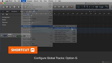 Logic Pro FastTrack 105: The Global Tracks - 2. Global Tracks Overview