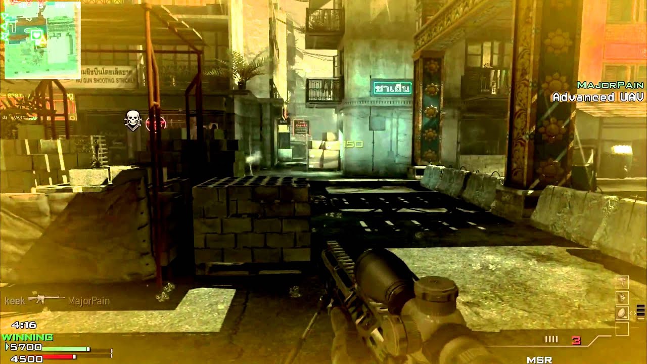 COD MW3 Awesome MSR Sniper kill feeds (HD Miniedit 2)