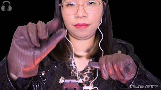 Asmr Leather Gloves & Hand Movements W Brown Noise For Relaxation 1 Hour