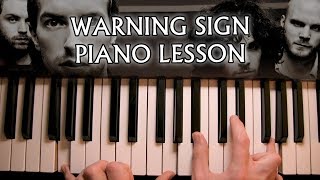 How to play Coldplay - Warning Sign on piano