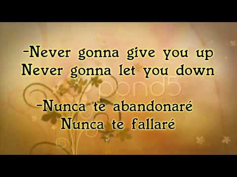 Never Gonna Give You Up-Rick Astley (letra & traducción)