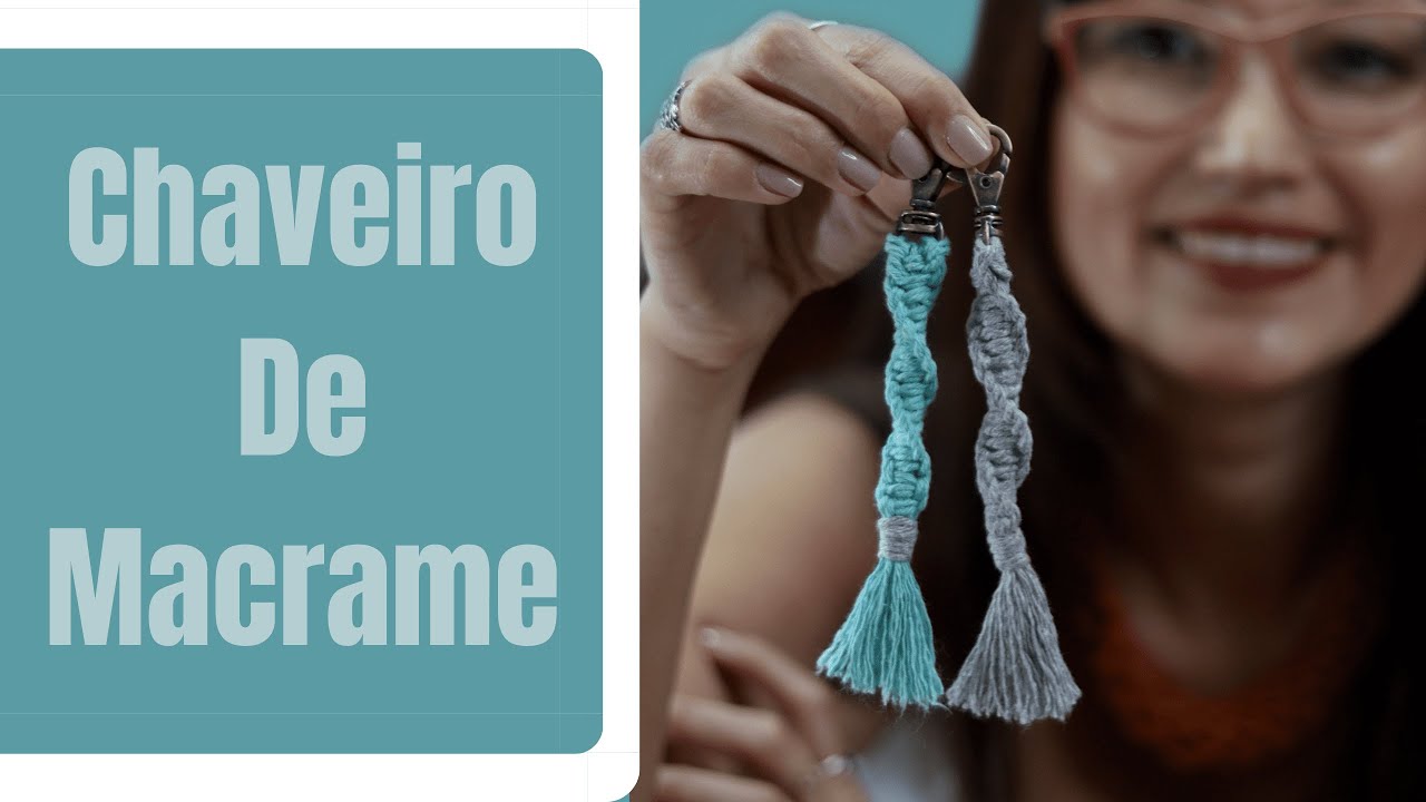 Chaveiro ou enfeite para bolsa de macramê