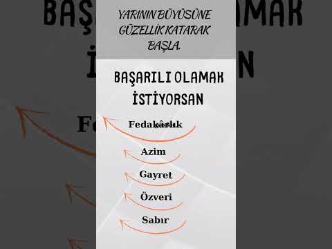 Başarılı olmanın sırrı