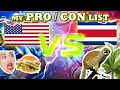 USA vs Costa Rica - Pros / Cons