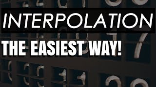 FOR ALL ENGINEERS - Interpolate values in 20 seconds!
