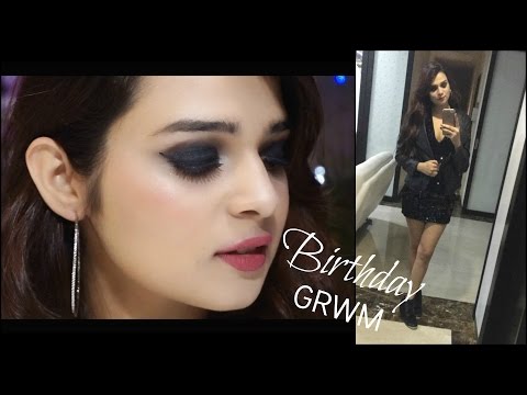 black dress party makeup