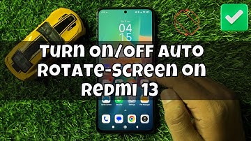 How to Turn On/Off Auto Rotate-Screen on Redmi 13 | Screen Rotation on  Redmi 13