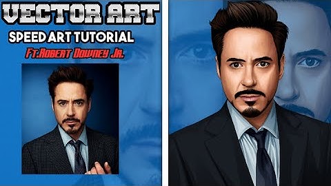 SPEED DIGITAL VECTOR ART ft.Robert Downey Jr. || Infinite Design || Blending
