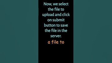 How to upload files in PHP