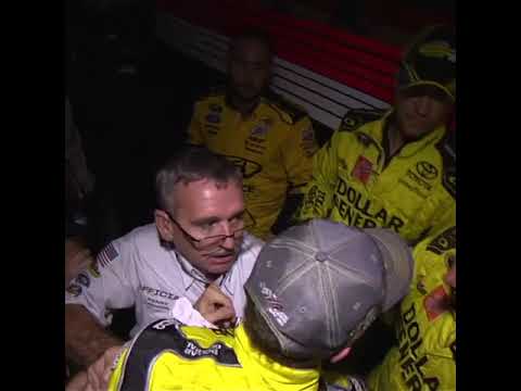 Let those sparks fly! Kenseth and Keselowski get after it | #shorts | NASCAR