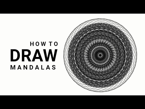 🎨 MANDALA BLACK AND WHITE | HOW TO DRAW | MANDALA PRETO E BRANCO