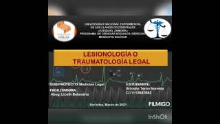 Lesionologia o Traumatología  Legal –Noreida  Briceño