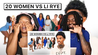 20 WOMEN VS 1 RAPPER : LI RYE | REACTION