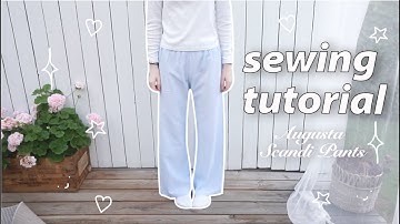 Copenhagen Scandi-Pants Sewing Tutorial | Beginner | Striped Low Waist Pants Pattern
