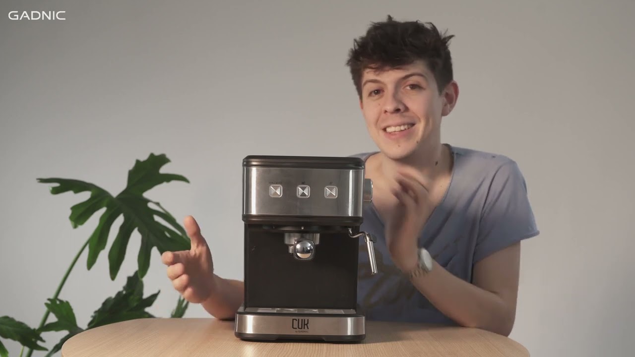 Cafetera Express Gadnic CME04 Home Pro 850W 19 Bar - YouTube