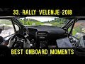 33 rally velenje 2018  best onboard moments  rok turk  blanka kacin peugeot 208 t16