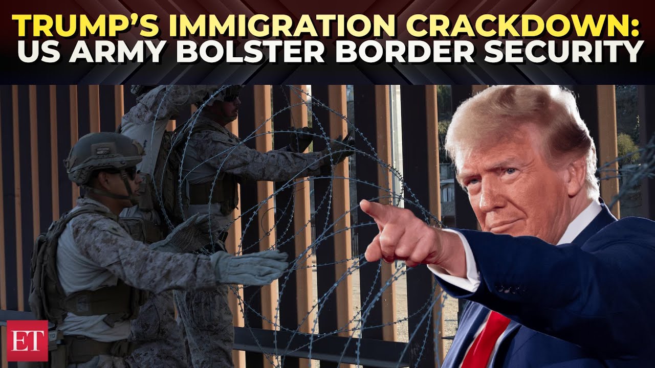 Trump’s immigration crackdown: US Army bolsters border security, over 1500 migrants stranded at...