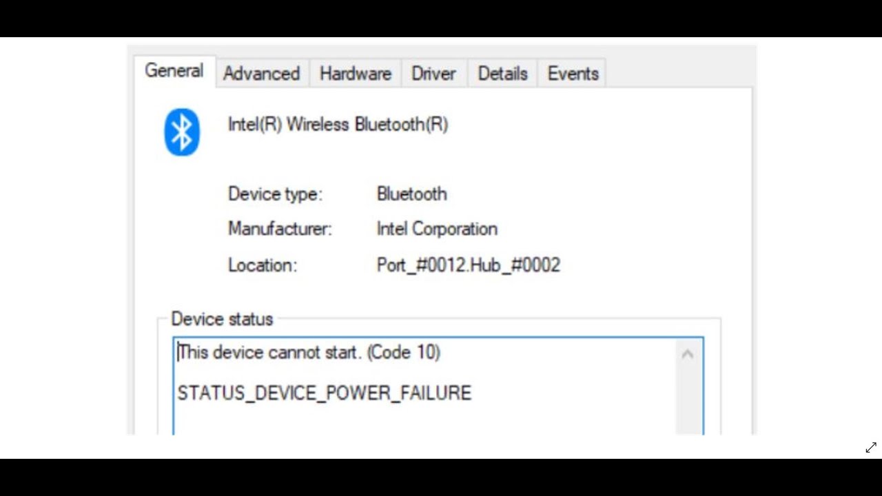 Fix Bluetooth Error This Device Cannot Start (Code 10) STATUS_DEVICE_POWER_FAILURE Windows 10 \u0026 11