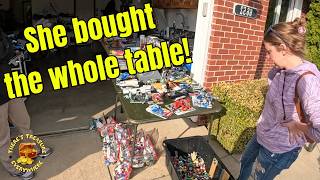 SHE BOUGHT IT ALL AT THIS GARAGE SALE!
