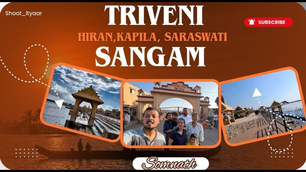 The Triveni Sangam in Somnath, Gujarat 