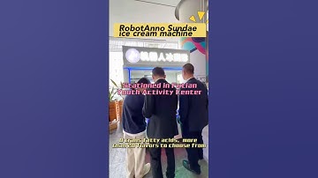 AI Robot Sundae Ice Cream Stand #Robot #VendingMachine #AI