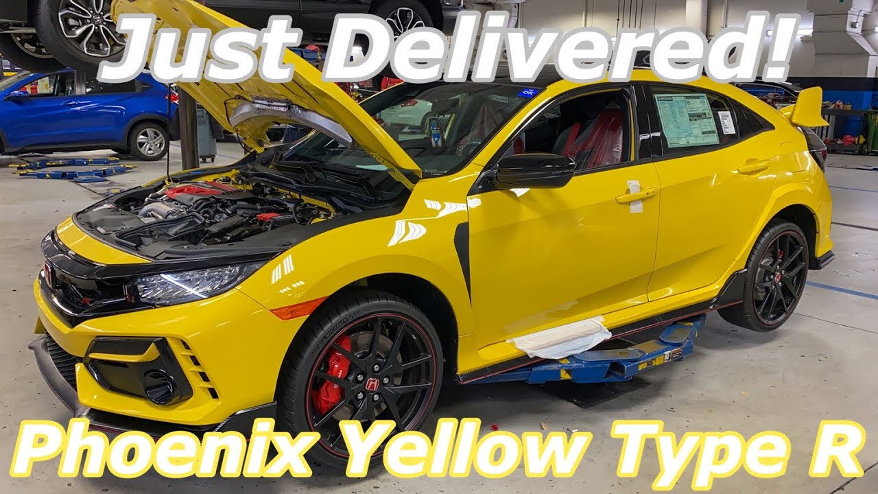 First 21 Phoenix Yellow Civic Type R Limited Edition Just Delivered In South Florida Youtube