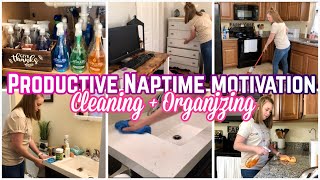 Productive Naptime Motivation || Afternoon Clean With Me || Mom Motivation 2020