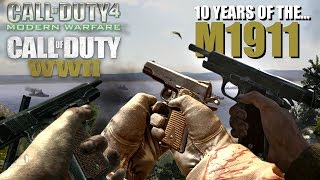 10 Years of the M1911 in Call of Duty (M1911 Comparison Cod4 - WWII)
