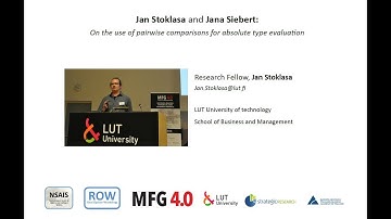 Jan Stoklasa: On the use of pairwise comparisons for absolute type evaluation