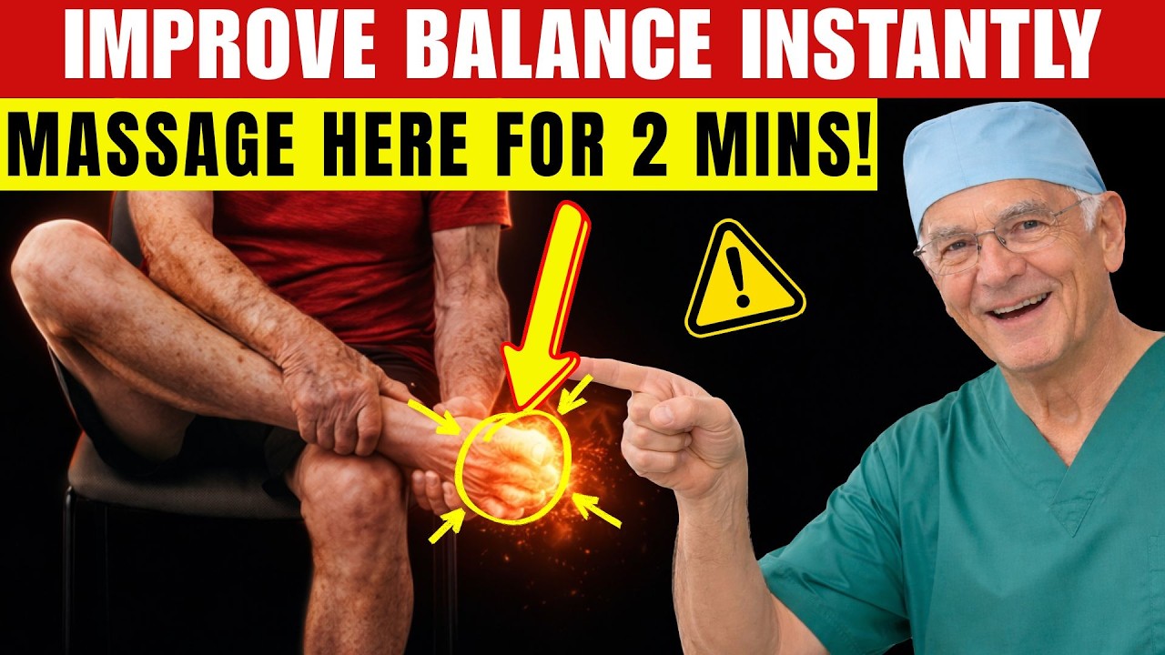Surgeon Reveals: Poor Balance? 10-Second Test + 4 Exercises (Works ...