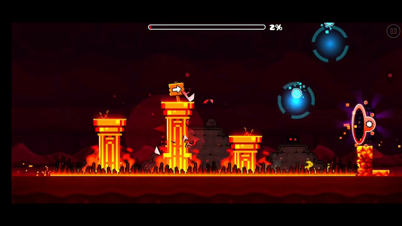 Jugando niveles de Geometry Dash 6