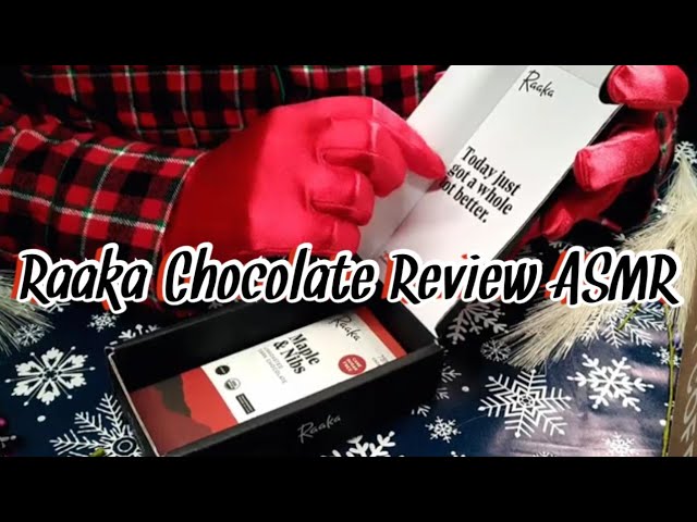 Indulgent Raaka Chocolate ASMR Review 🍫 | Relaxing Whispered Sounds 🤫 w/ Satin Gloves