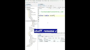 How to Rename a Column in an Existing SQL Table? SQL Interview Questions and Answers #sql