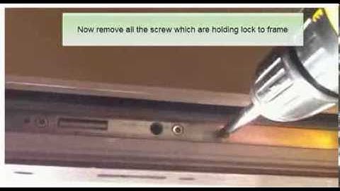 How to remove a lock from a pvc door