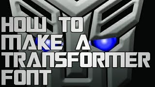 How to make a Transformer Font in android