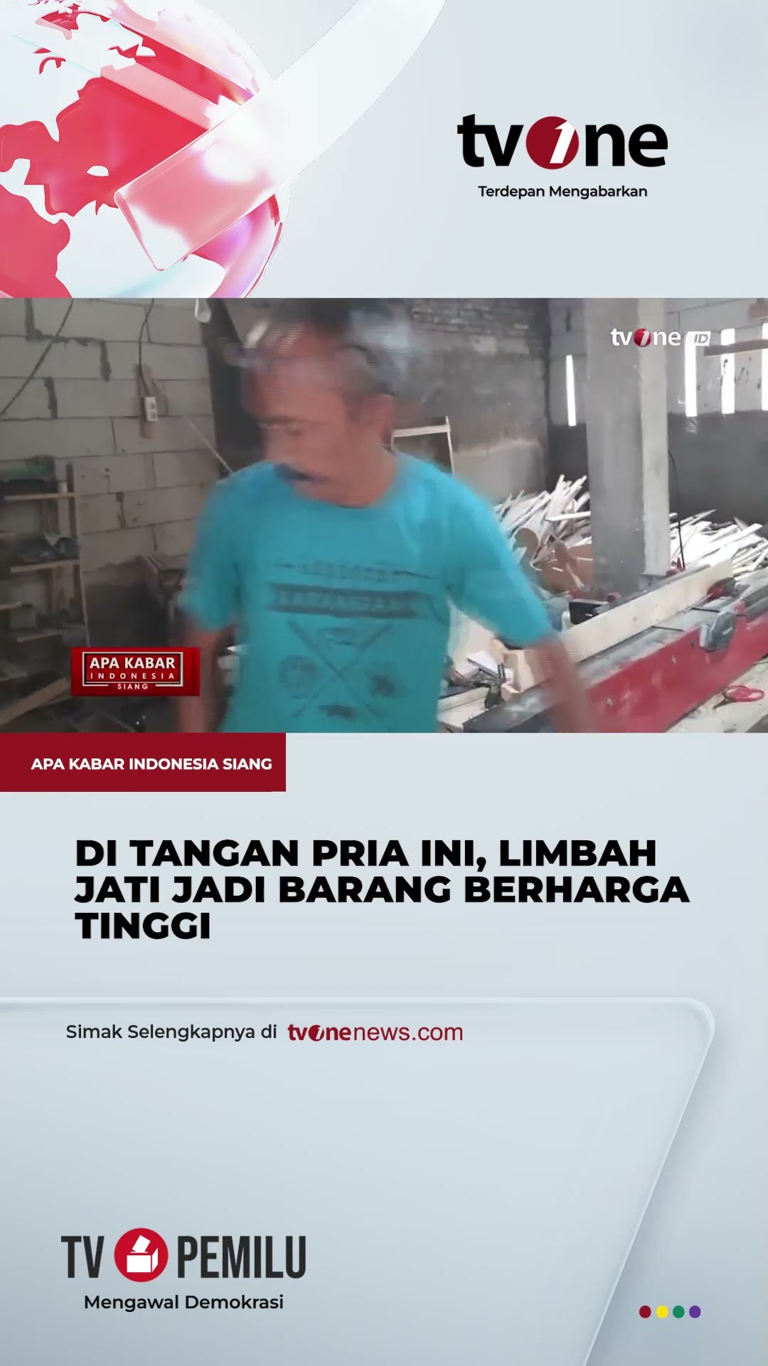 Kerajinan Limbah Kayu Jati Belanda Bernilai Jual Tinggi | tvOne