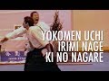 Morihiro saito sensei  yokomen uchi irimi nage ki no nagare aikido lost seminar france 1989