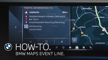 BMW Maps Event Line: How-To Use the Navigation Route Overview.