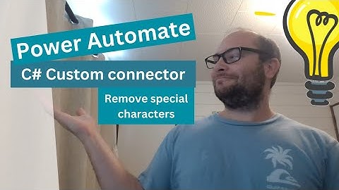 Power Platform Custom Connector C# - Remove special characters in Power Automate