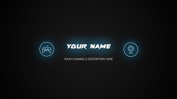 Youtube Channel Art Simplistic Template for Photoshop CS6