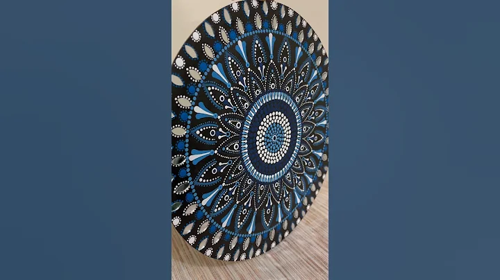 Mirror dot mandala art for beginners🧿 #shorts #shortsfeed #mandala #mandalaart #trending
