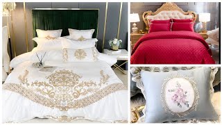 #Luxus_Bettgarnitur ab 70 Euro  #parure de lit de luxe  apartire de 700 DH جديد #غطاء سرير فاخر