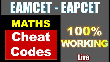 Eamcet/ Eapcet 2024 Maths Cheat Codes in Telugu. 100% working hack. Maths రాకపోయినా 30 మార్కులు పక్క
