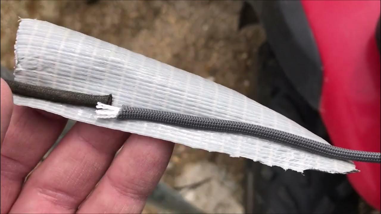 OldGuyDIY Replace Frayed Rope On Flag Pole Without A Ladder. Use Duct