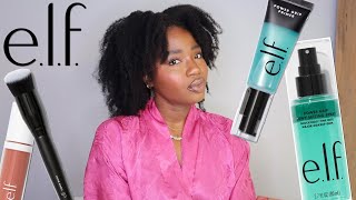 New Elf Cosmetics Power Grip Dewy Setting Spray & Camo Liquid Blush| Review & Wear Test on Oily Skin