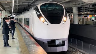 【連結器が右に曲がってる…】E657系カツK9編成が北千住駅3番線を通過するシーン(2024.6.22.8:55)